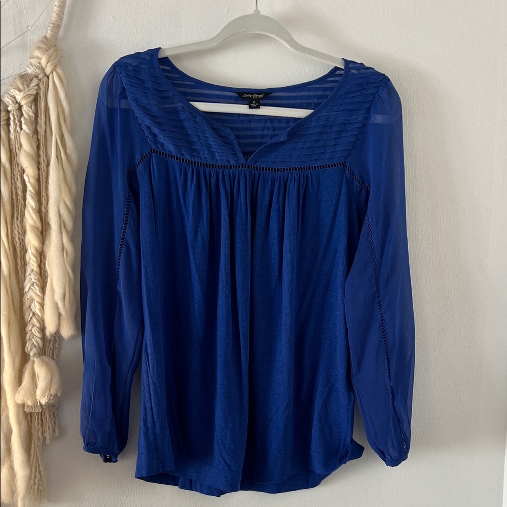 Lucky Brand Royal Blue Women's Blouse